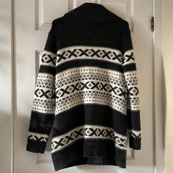 Sansara sweater fair isle Nordic coatigan knit wool - Picture 7 of 7